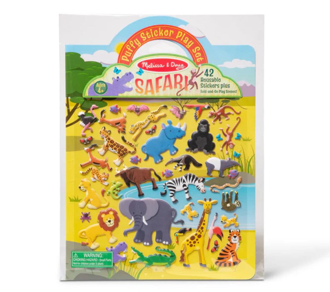 Melissa & Doug Safari Puffy sticker play set