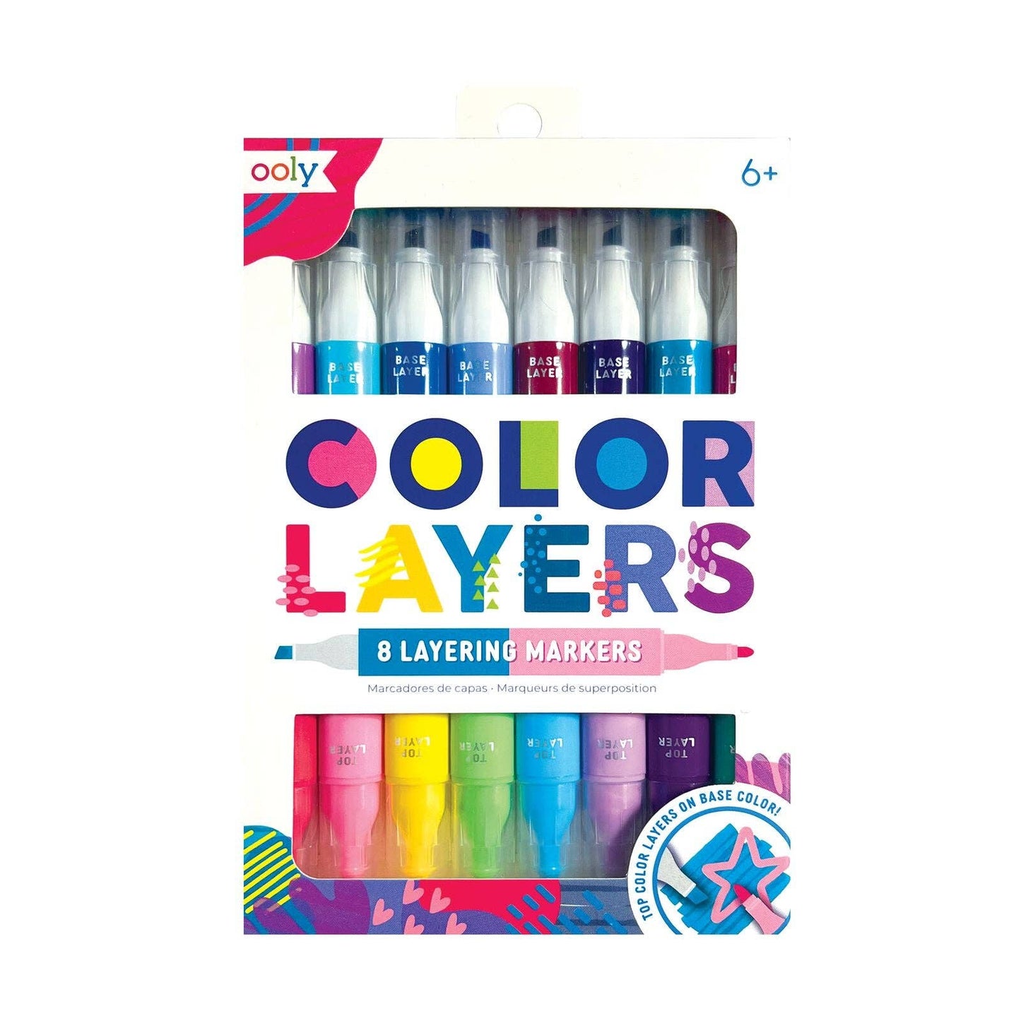 Color Layers Double-Ended Layering Markers- Set of 8