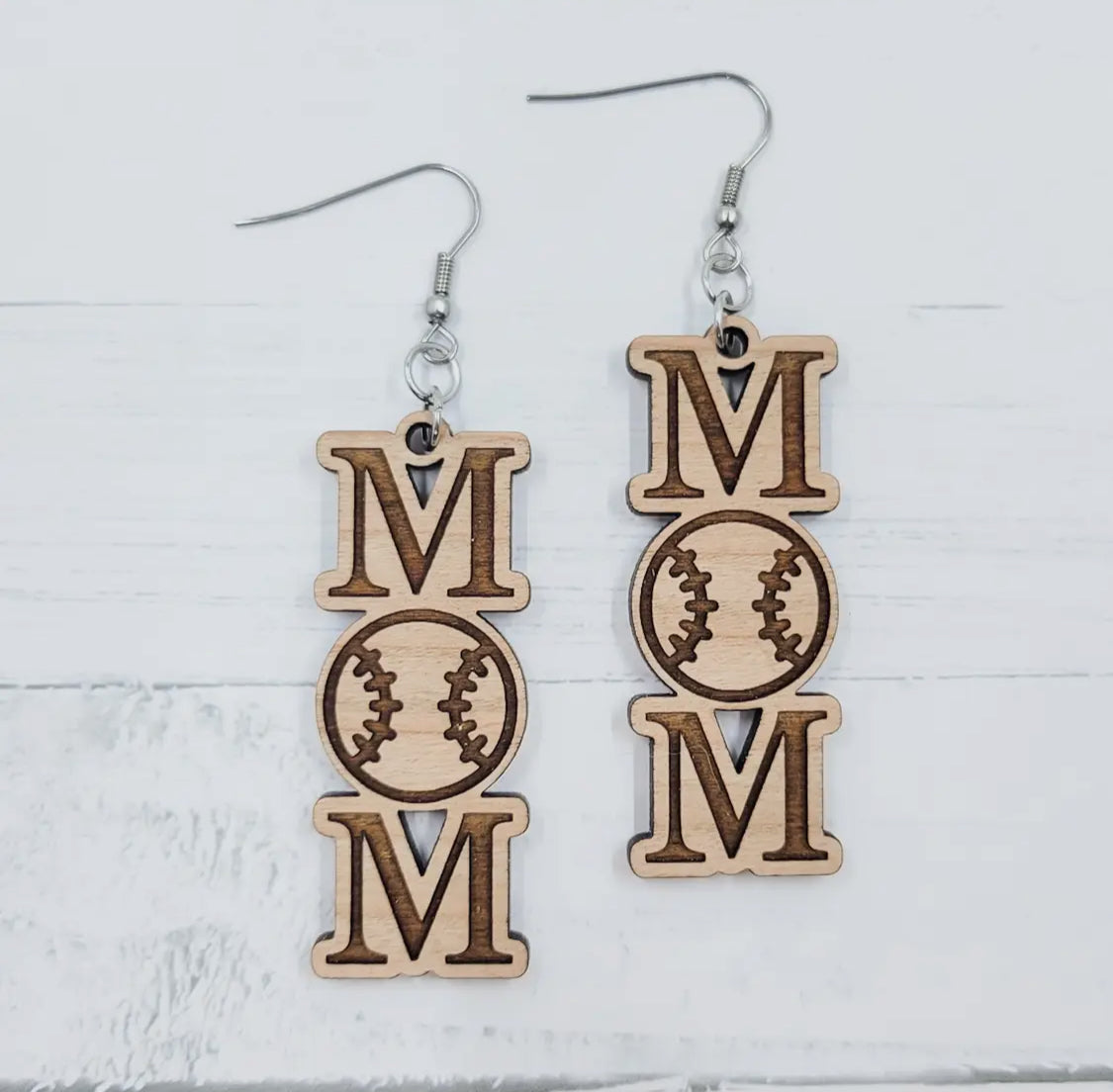 Handmade wood earrings