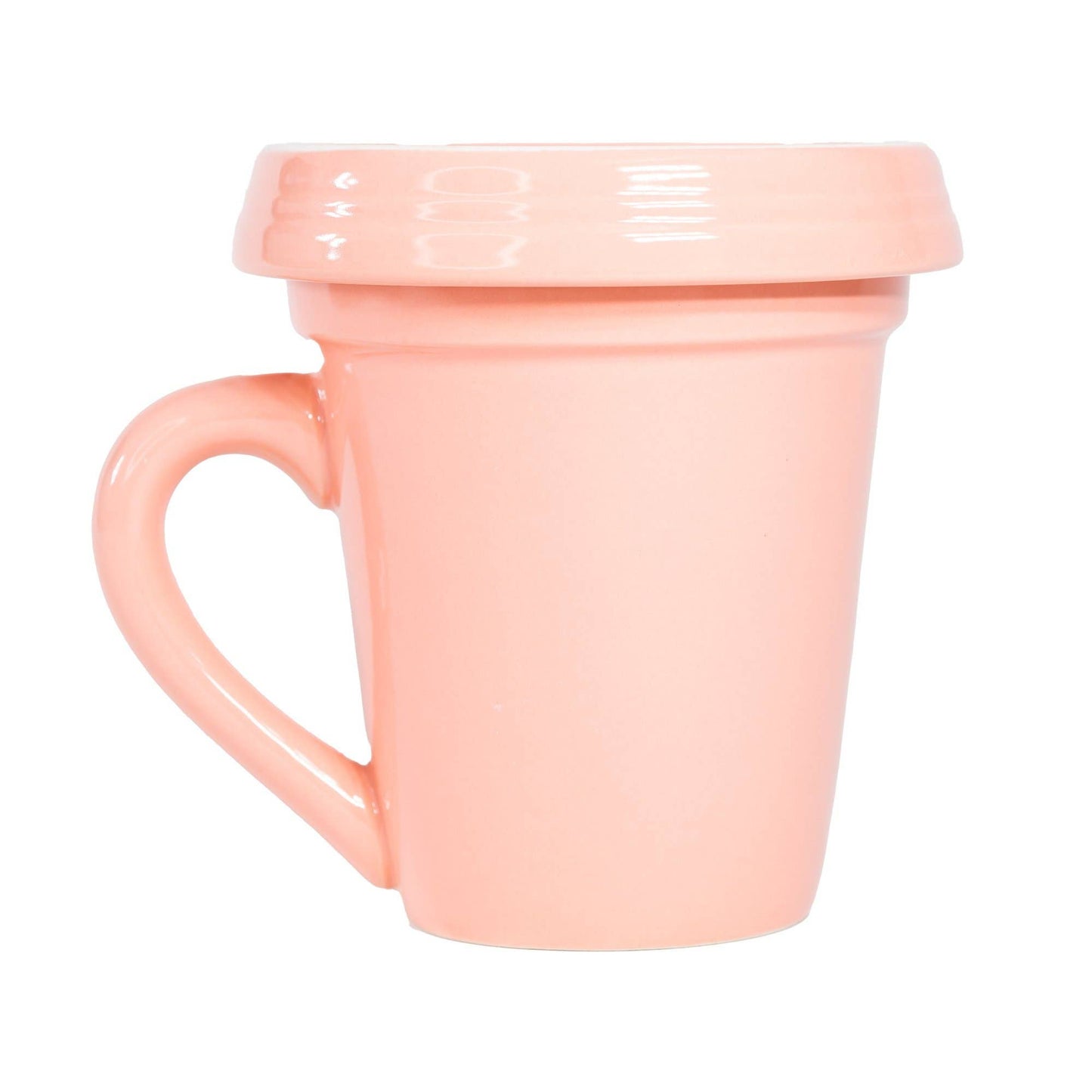 Peach Flower Pot Mug w/Scripture - You’re Loved