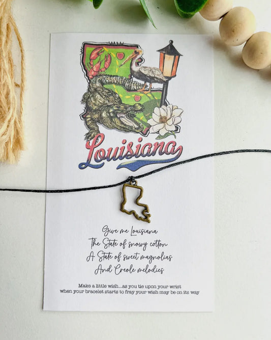 Give me Louisiana wish bracelet