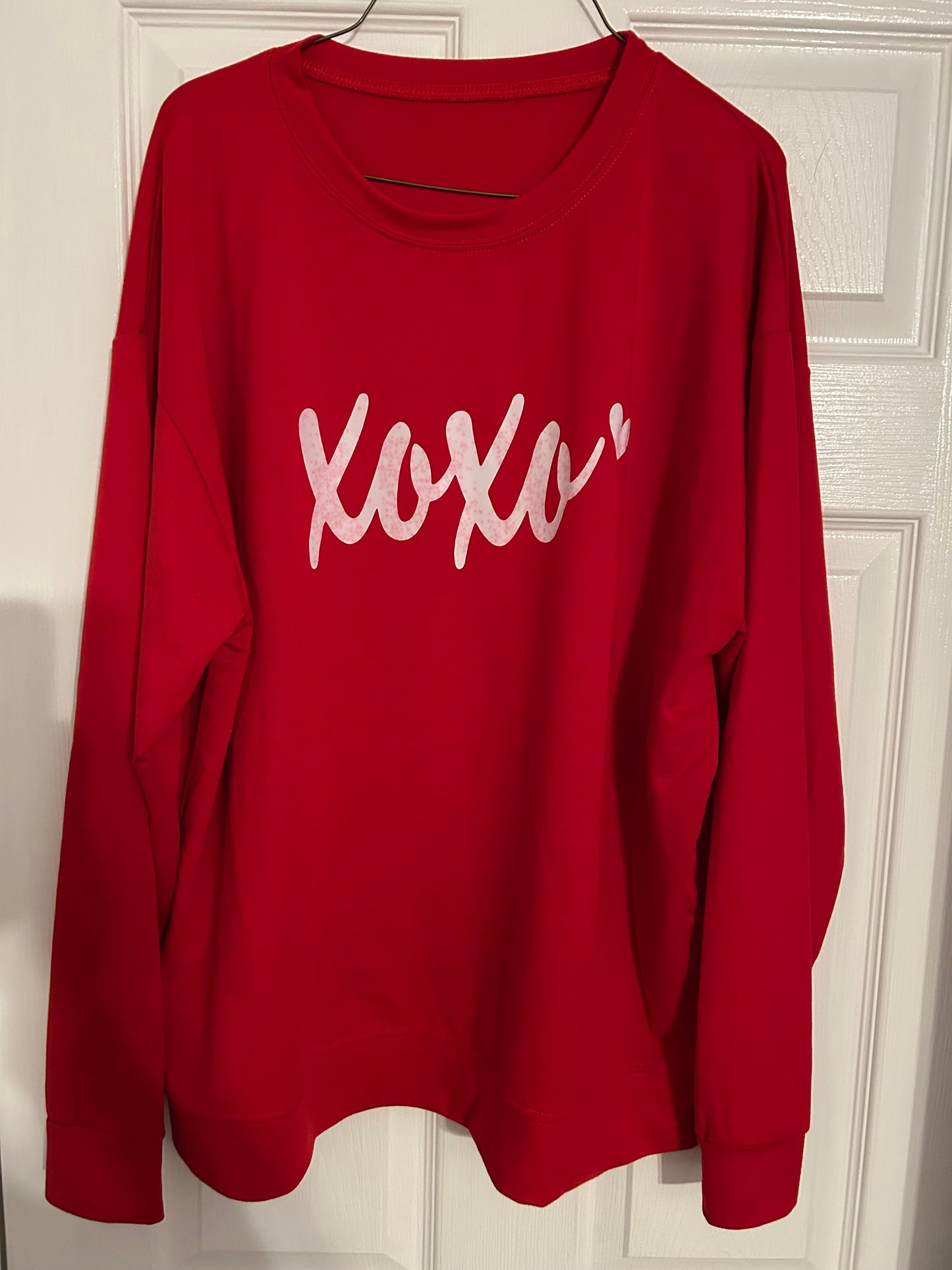 Plus size heart long sleeve shirt 2XL