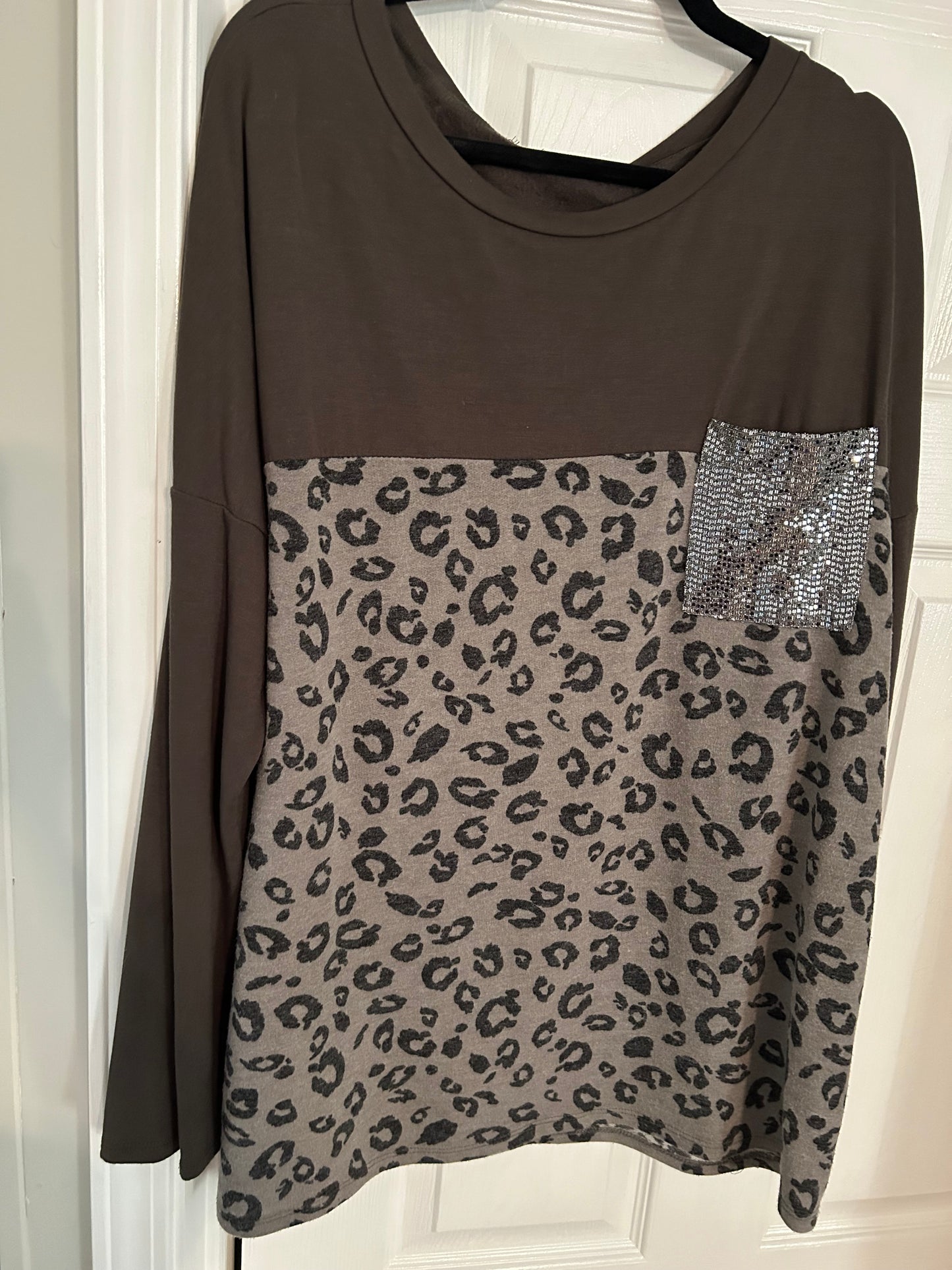 Olive with leopard xl