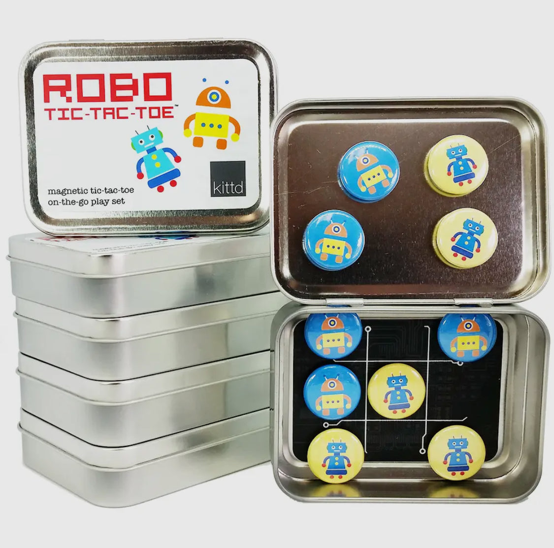 Robo Tic Tac Toe On-the-Go Kids Game Play Set