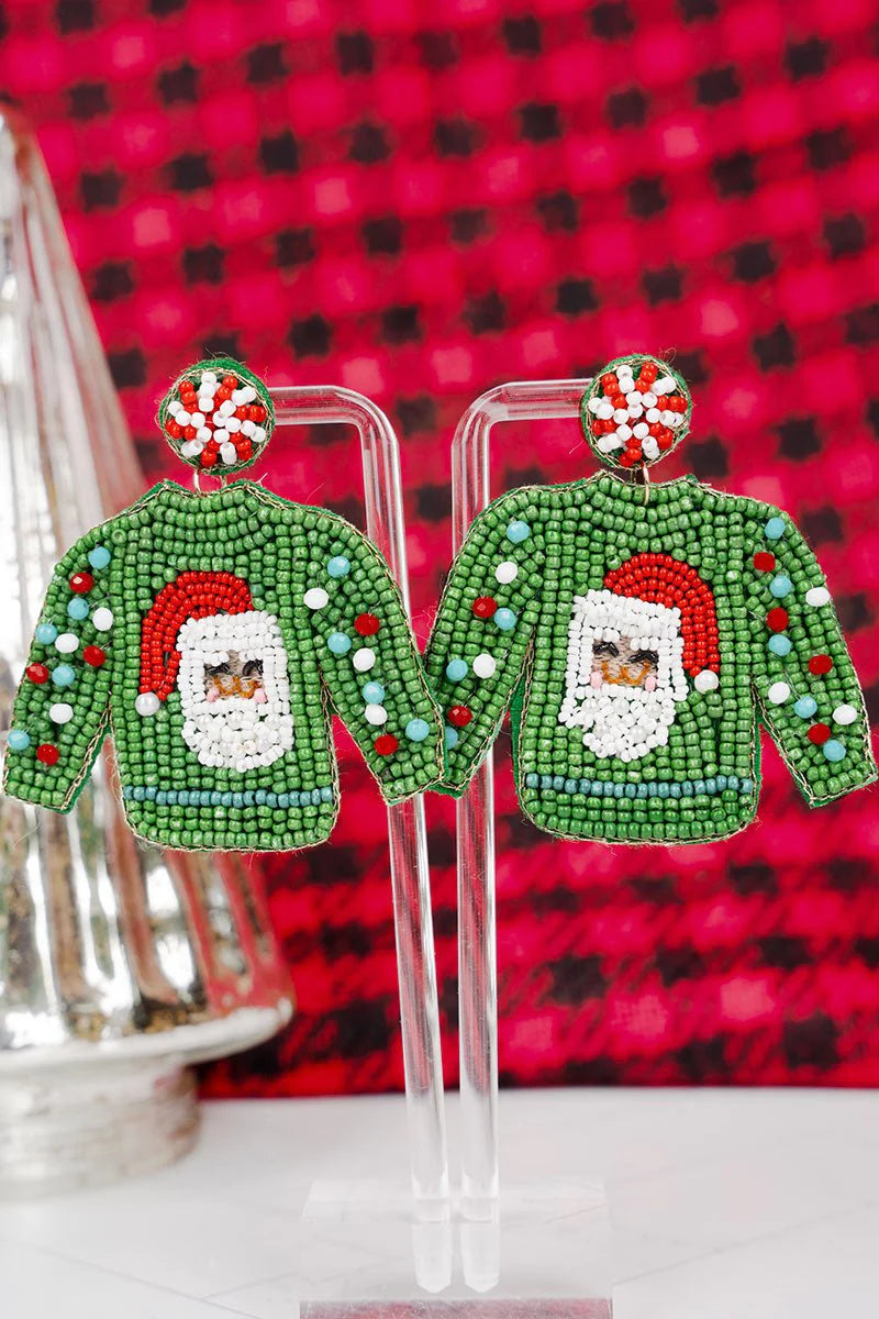 Ugly Christmas Sweater Earrings