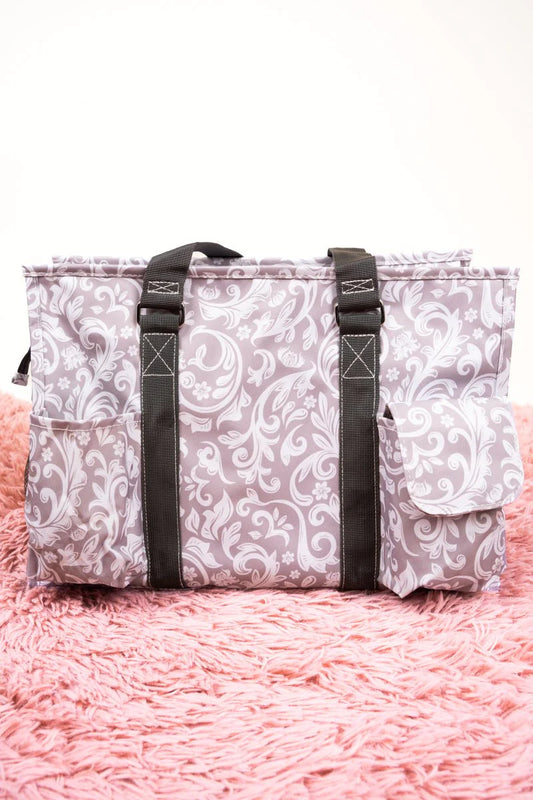 NGIL PARISIAN PARK UTILITY TOTE WITH GRAY TRIM