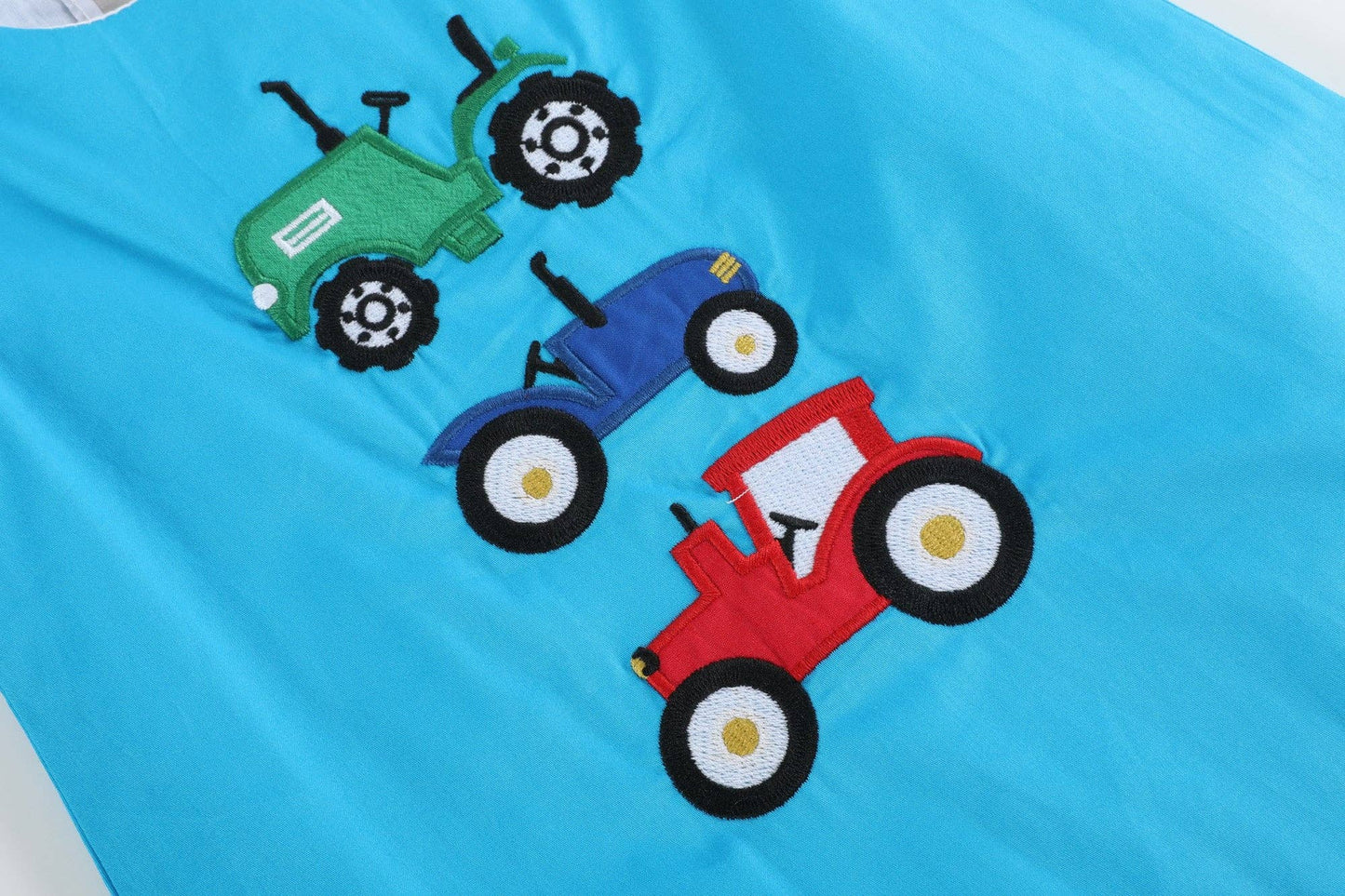 SALE! Blue Tractor Applique Shortalls