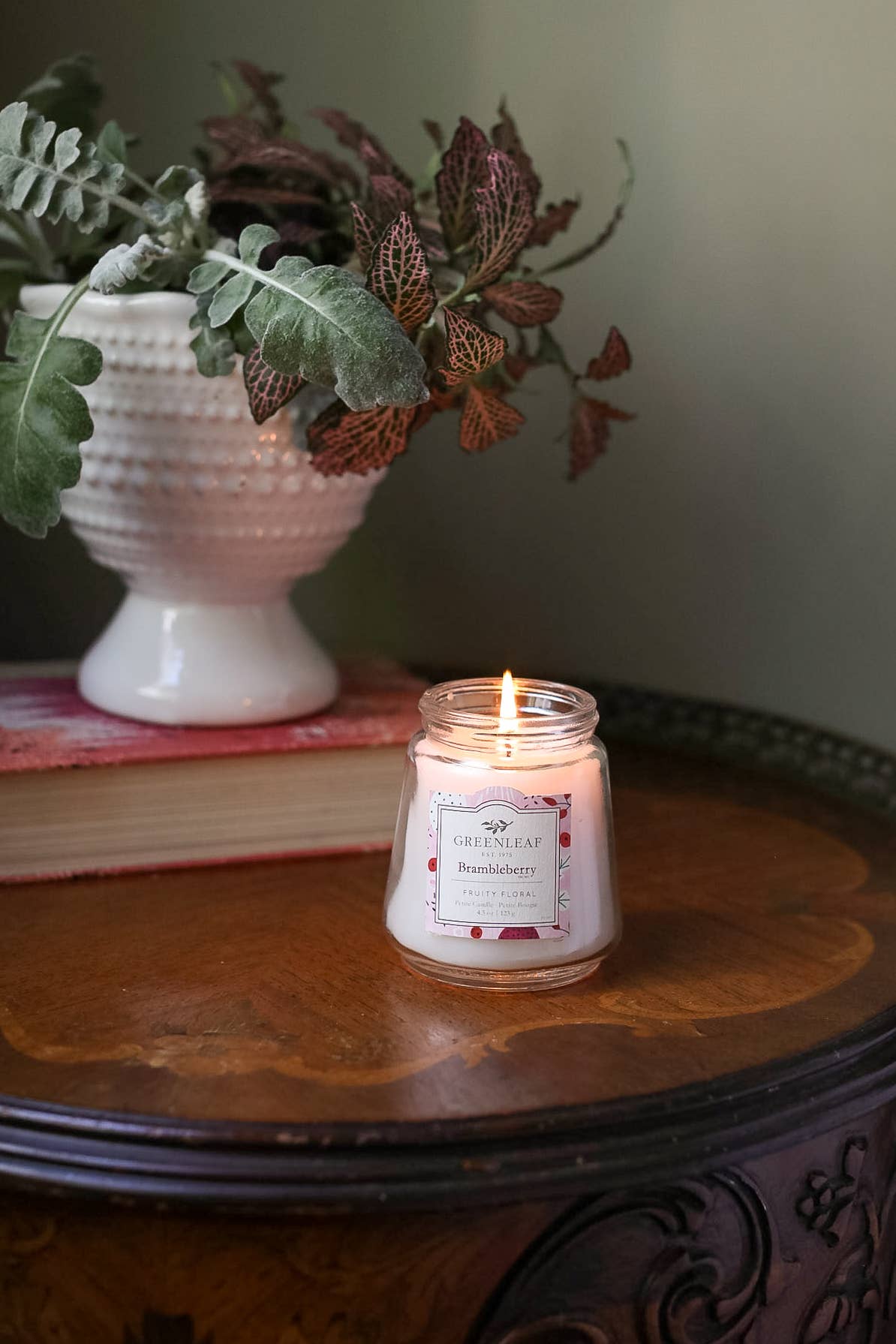 Greenleaf Brambleberry Petite Candle Pink