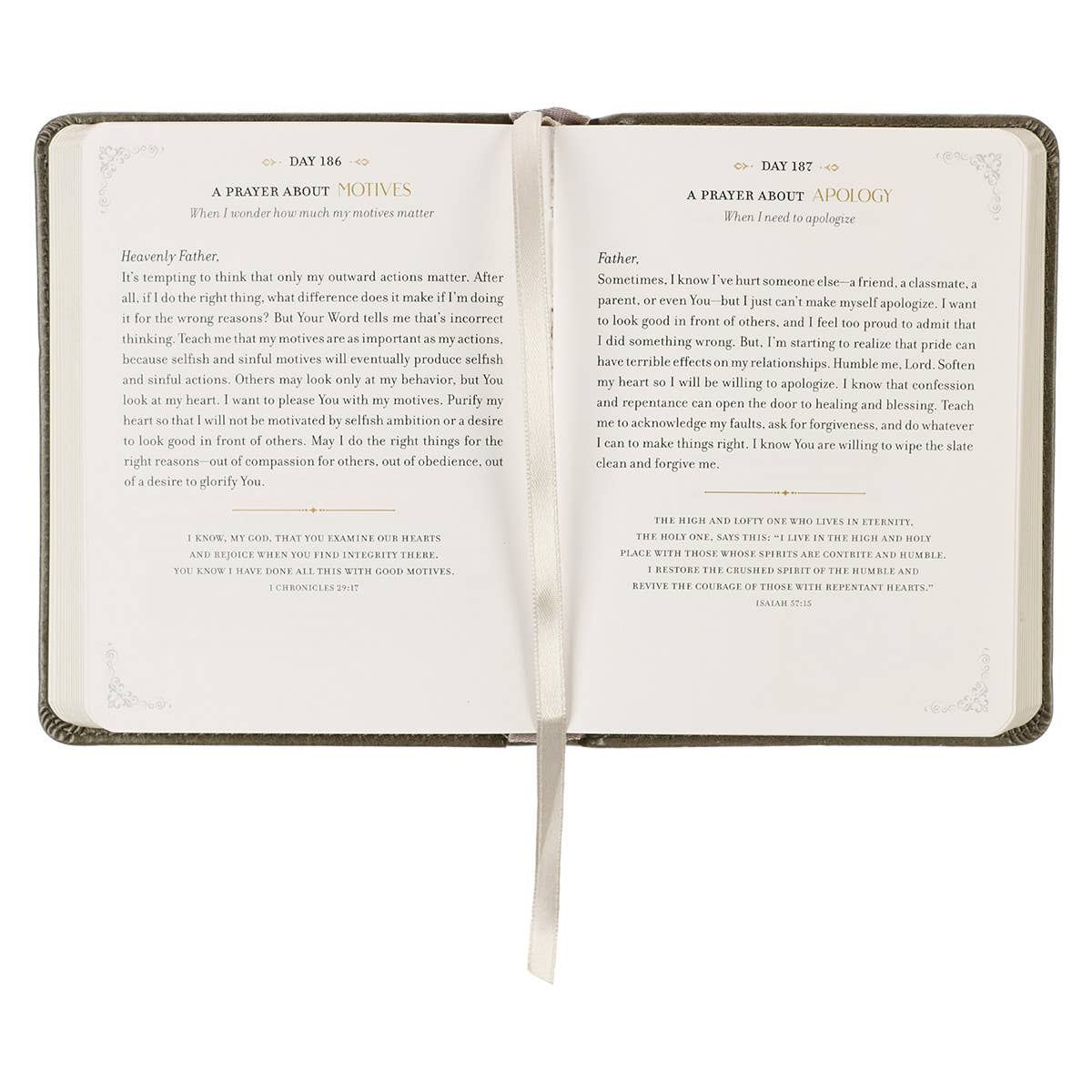 Daily Prayers for Graduates Gray Faux Leather Devotional