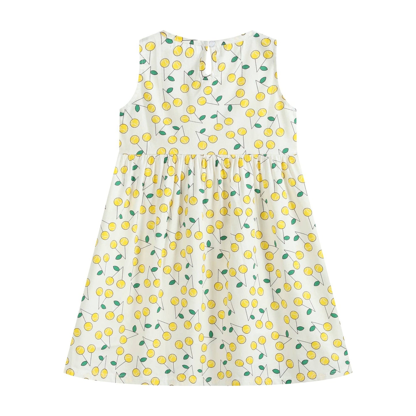 Tutu and Lulu - Yellow Lemons Sleeveless Dress