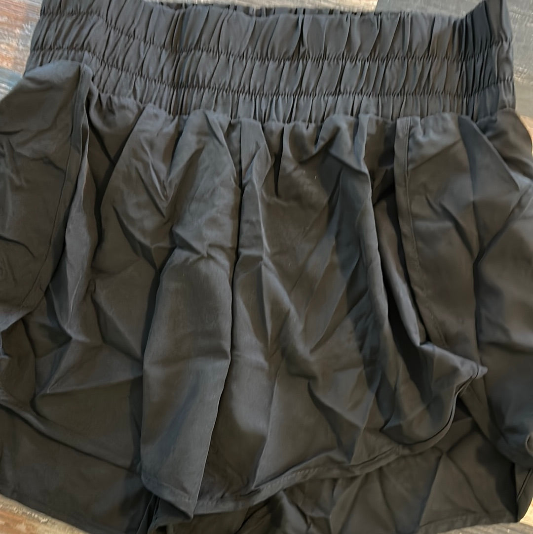 High waist comfy shorts/black