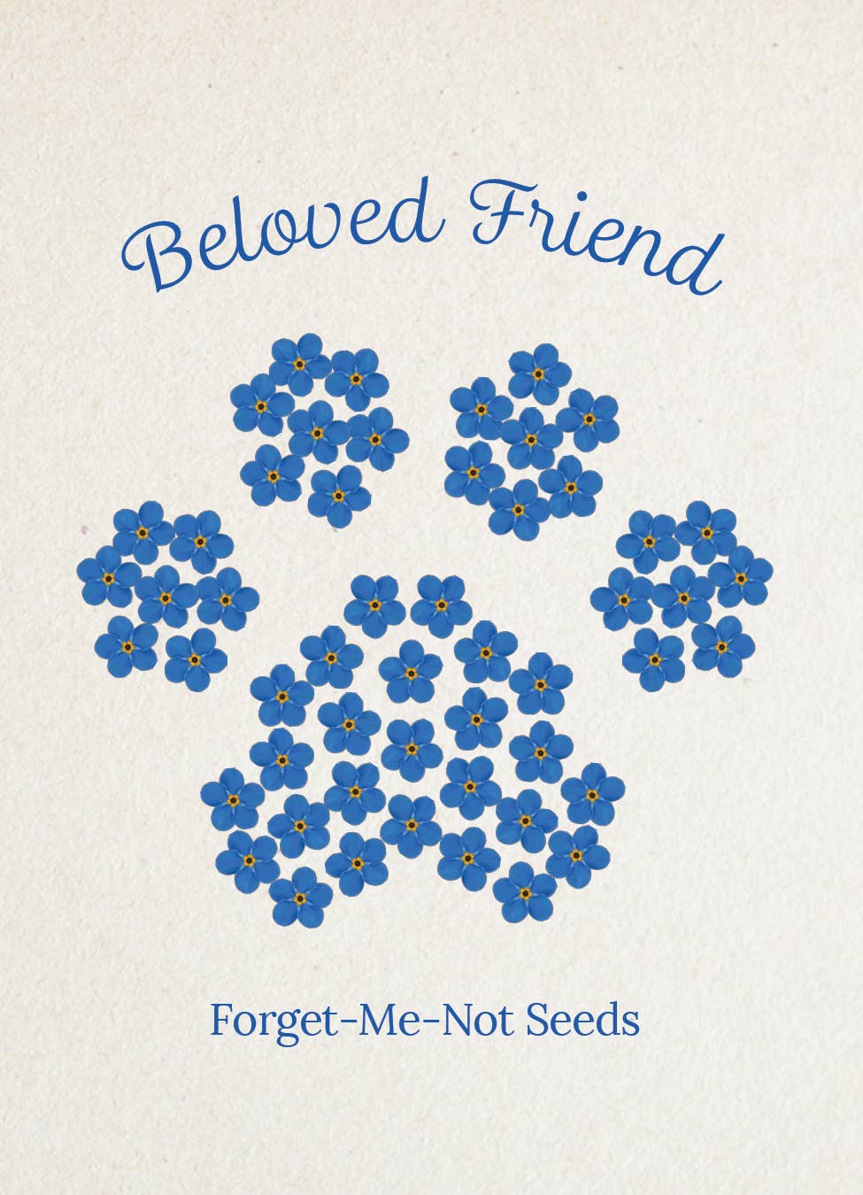 Beloved Friend - Forget Me Not Seed Packets