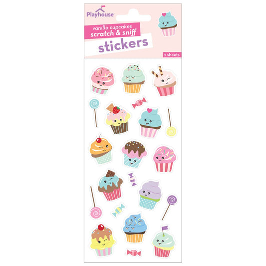 Scratch And Sniff Stickers - Vanilla Cupcakes