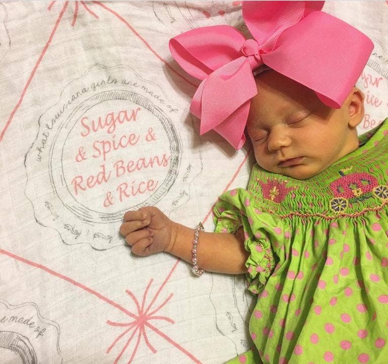 Louisiana Girls Swaddle Set (single set)