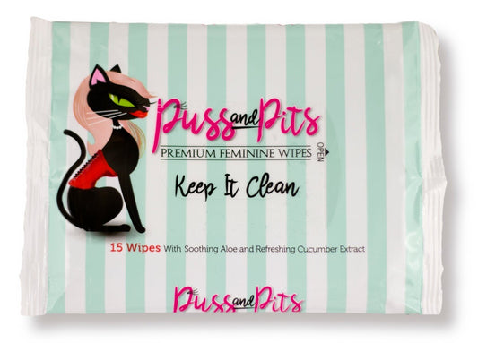 Puss and Pits Premium Feminine Wipes