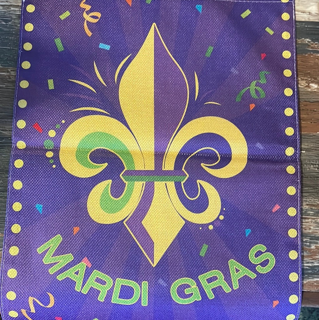 Mardi Gras yard flags